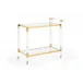 Boulevardier Clear/Gold Bar Cart