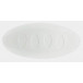 Checks Oval Flat Plate Flower 14.1732 x 6.5"