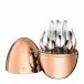 Mood Silverplated 24-Piece Set for 6 People (6 x: Dinner Fork, Dinner Knife, Dinner Fork, Coffee Spoon gilded pink gold)