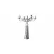 Jardin D'Eden Five Light Candelabra Silverplated