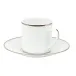 Albi Coffee Cup And Saucer Porcelain Platinum