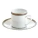 Malmaison Coffee Cup And Saucer Porcelain Platinum