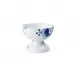 Blue Fluted Mega Bowl On Foot 8 cm/3 in