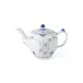Blue Fluted Half Lace Teapot 70 cl