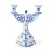 Blue Fluted Full Lace Candelabra