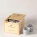 Grespresso Ecogres (World Of Coffee) White Colombia Gift Box 8 Espresso Cups Box: 6 5/8" x 6 1/8" H4 1/2"