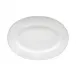Beja White & Cream Oval Platter 11.75'' x 8.5'' H1.25''