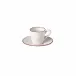 Beja White & Red Tea Cup And Saucer 4.5'' x 3.5'' H2.75'' | 6 Oz. D6.5''