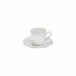 Beja White & Cream Coffee Cup And Saucer 3.5'' x 2.5'' H2.25'' | 3 Oz. D5''