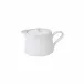 Beja White & Cream Tea Pot 7'' x 4.25'' H4.25'' | 14 Oz.