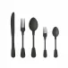 Saga Black Flatware 5 Pieces