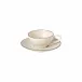 Augusta Natural-Black Tea Cup And Saucer 5.5'' x 4.25'' H2.25'' | 7 Oz. D6.75''