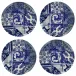 Elements Lisboa Set 4 Salad/Dessert Plates D8.5'' H1''