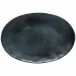 Livia Matte Black Oval Platter 17.5'' x 12'' H2''