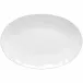 Livia White Oval Platter 17.5'' x 12'' H2''