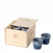 Grespresso Denim Gift Box 8 Espresso Cups 6.5'' x 6'' H4.5''