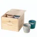 Grespresso Multicolor Gift Box 8 Lungo Cups Box: 9.75'' x 9.75'' H5.75''