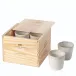 Grespresso White Gift Box 8 Lungo Cups Box: 9.75'' x 9.75'' H5.75''