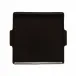 Nótos Latitude Black Square Plate/Tray 8.75'' x 8'' H0.75''