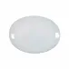 Pearl White Oval Platter 16'' x 11.75'' H1.75''