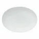 Pearl White Oval Platter 20'' x 14.5'' H2.25''