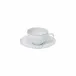 Pearl White Coffee Cup And Saucer 3.75'' x 3'' H2'' | 3 Oz. D5''