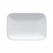 Pearl White Rect. Platter 12'' x 8.25'' H1.5''