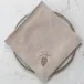 Pinecone Soft Flax (Brown/Platinum) Large Napkin
