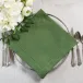 Hemstitch, Evergreen 22" Square Napkin