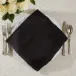 Provence, Black, Fringe 22" Square Napkin