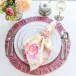 Round Ruffle Velvet Rose Placemat