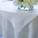 Crest White Square Tablecloth