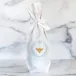 Italian Bee, White (Light Blue/Gold) Wine Bag