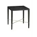 Verona Black Linen End Table