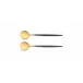 Goa Grey Handle/Gold Matte Salad Serving Set 11.4 in (29 cm)