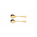 Baguette Gold Polished Salad Serving Set 9.6 in (24.4 cm)