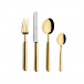 Bali Gold Polished 24 pc Set (6x Dinner Knives, Dinner Forks, Table Spoons, Coffee/Tea Spoons)