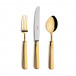 Line Gold Polished Table Spoon 7.9 in (20 cm)