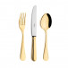 Sevigne Gold Polished Serving Fork 9.6 in (24.5 cm)