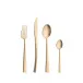 Duna Champagne Matte 24 pc Set (6x Dinner Knives, Dinner Forks, Table Spoons, Coffee/Tea Spoons)