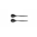 Solo Black Matte Salad Serving Set 9.9 in (25.2 cm)