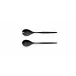 Solo Black Polished Salad Serving Set 9.8 in (25 cm)