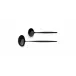 Solo Black Polished Soup Ladle 11 in (28 cm)