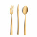 Duna Gold Matte Dinner Knife 8.9 in (22.7 cm)