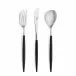 Mio Steel Black Handle/Steel Matte Dinner Fork 8.5 in (21.7 cm)