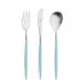 Mio Steel Turquoise Handle/Steel Matte Chopstick Set 8.9 in (22.5 cm)