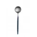 Goa Blue Handle/Steel Matte Dessert Spoon 7.1 in (18 cm)