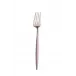 Goa Rose Pink Handle/Gold Matte Dessert Fork 7.4 in (18.7 cm)