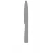 Noor Black Handle/Steel Matte Dinner Knife 9.4 in (23.8 cm)