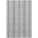 Melange Stripe Grey Black Handwoven Indooor/Outdoor Rug 5' x 8'